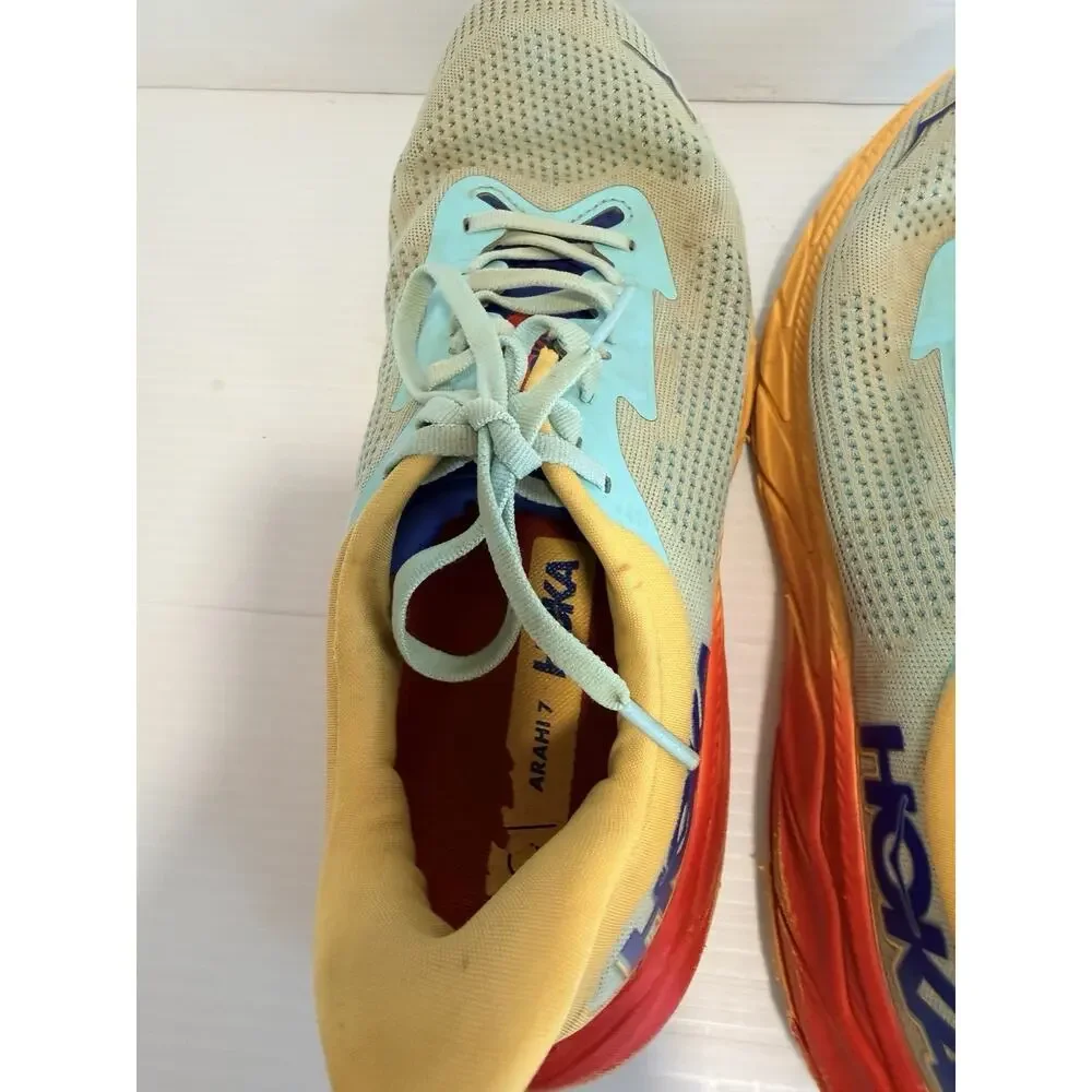 HOKA Arahi 7 Cloudless / Poppy Walking Running Men's Sneakers Sz 10D